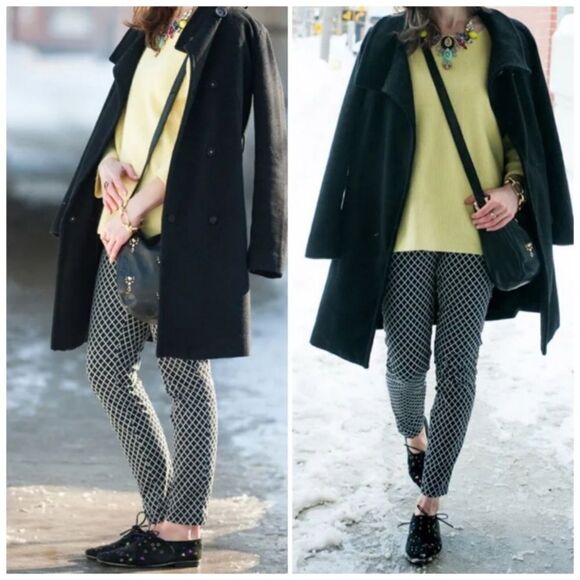 Michael Kors Super Skinny Pull-On Pants | Size S | Diamond Pattern - Picture 1 of 7